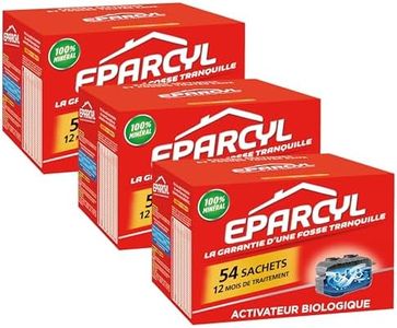 Eparcyl – 54 Sachets (12 mois de traitement) Activateur Biologique pour Fosses Septiques – Entretien Fosses Septiques (Lot de 3)