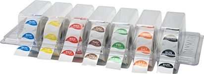 DAYMARK Days of The Week Labels with Dispenser (All 7 Days Included 1000 Labels per roll) Food rotational Labeling