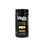 Vega Sport Pre-Workout Energizer, Lemon Lime (30 Servings) Vegan Preworkout Energy Powder, Gluten Free, 100mg Caffeine, Non GMO, 550g (Packaging May Vary)