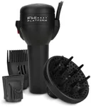 FHI Heat Platform All-In-One Blow Out Handle Less Hair Dryer with Attachment Set, Comb, Concentrator & Diffuser, Black