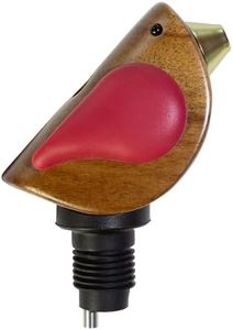 Songbird Specialties Singing Bird Wine Bottle Pourer, Red