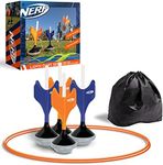 Nerf Soft Tip Lawn Dart Set, Outdoor Backyard Game for Kids & Adults, Includes 4 Lawn Darts, 2 Target Rings, Storage Bag, Fun & Safe Summer Activity for Beach, Yard, Camping, Pool