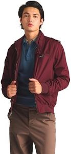 Members Only Men's Big & Tall Classic Iconic Racer, Slim Fit Jacket (Burgundy, 3XL)