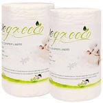 Wegreeco 100% Bamboo Unscented Biodegradable Diaper Liners - Fragance Free and Chlorine Free - 100 Sheets Per Roll (2 Roll, Bamboo)