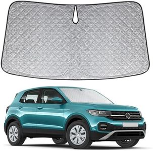 Pare Soleil Voiture Pare Brise Avant Pliable pour VW T-ROC 2017-2023, Couverture Pare Brise Voiture, Protège Pare-Soleil Intérieur Contre Les Rayons UV