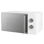 Russell Hobbs Honeycomb RHMM715 17 Litre 700W White Solo Manual Microwave with 5 Power Levels, Integrated Timer and Defrost Function (White)