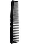 Hair Comb Black Professional Hairdressing Carbon Fiber Comb Master Barber and Salon Anti Static Heat Resistant Strong & Durable Medium and Fine Tooth By Majestik+