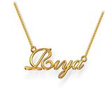 DREAMRAX Riya Name Necklace in Gold Polish – Elegant Cursive Font, Personalized Jewelry for Women & Girls, Anti-Tarnish, Splash Proof, Custom Name Pendant, Gift for Special Occasions