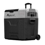 Alpicool ECX50 50L Compressor Car Refrigerator, Portable Camping Fridge DC 12v Freezer for Truck, Campervan, RV, Boat, -20℃ to 20℃, with Telescopic Handle, Rechargeable (Battery not included)