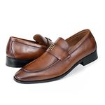 Tommy Hilfiger Men's Sawlin Loafer, Medium Brown, 12