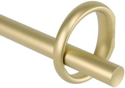 Umbra 1 Inch Ringlet Curtain Rod, Gold, 42-Inch to 120-Inch Size