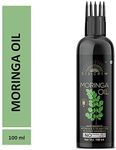 DESICREW Pure Moringa Oil with comb Applicator - Cold Pressed - For Hair, Skin (100 ml)