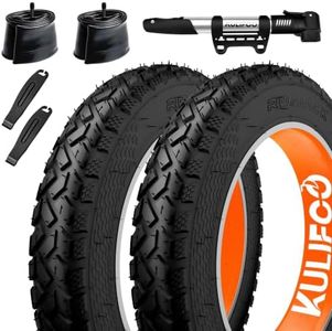 Kulifoo 2 Pack 20x4.0 E-Bike Fat Tire with Air Pump