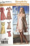 Simplicity Sewing Pattern 2739 Misses' Nightgown in Three Lengths, Pajamas and Robe Sizes M, L, XL