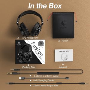 OneOdio A70 Bluetooth Headphones – Wireless Over Ear, Studio Sound
