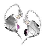 CCA C10 Pro in-Ear Monitor,HiFi 1DD 4BA Hybrid Five Drivers in-Ear Earphone,Zinc Alloy Shell+Resin Cavity Wired Earbuds with 0.75mm CPin Gold Plated Detachable Cable (No Mic, Purple)…