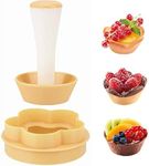 Tart Shell Molds, Pastry Dough Tamper Kit Fruit Pie Maker Flower/Circle Cookies Biscuit Cutter Baking Tool for Making DIY Cupcake Muffin, Pecan Pies, Cheesecakes and Desserts