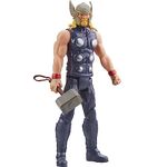 Titan Hero Series Blast Gear Thor Action Figure, 30 Cm Toy, Inspired By The Marvel Universe, For Kids Ages 4 And Up