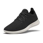 Allbirds Women’s Wool Runners Everyday Sneakers, Machine Washable Shoe Made with Natural Materials, True Black (Cream Sole), 9