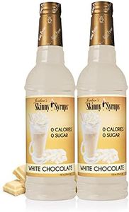 Jordan's Skinny Syrups Sugar Free Coffee Syrup, White Chocolate Flavor Mix, Zero Calorie Flavoring for Lattes, Protein Shake, Cocktail & More, Gluten Free, Keto Friendly, 25.4 Fl Oz (Pack of 2)