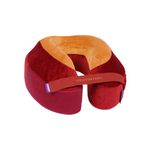 Cabeau Evolution Earth Memory Foam Travel Neck Pillow The Best Travel Pillow with 360° Head, Neck and Chin Support - Fire