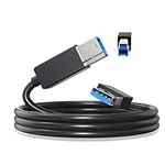 BCEPDCHR USB A to USB B 3.0 Cable, Type A to B Male Cable Compatible with Printers, Monitor, Docking Station, External Hard Drivers, Scanner, USB Hub and More Devices