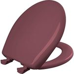 Bemis 200SLOWT 343 Toilet Seat will Slow Close, Never Loosen and Easily Remove, ROUND, Plastic, Raspberry