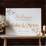 EUCALYPTUS Wedding Welcome Sign, A1, A2, A3 or A4, Botanical Wedding Sign, Minimalist Wedding, Modern Greenery Sign, Printed Wedding Sign