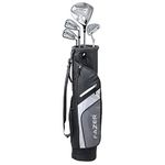 FAZER - CTR25 - Ladies Starter Hyper Steel Waterproof Club Package set - 2 Irons, 1 Putter, 1 Oversized Loft Driver - Womens Beginner Friendly Golf Set - Grey - Right Handed