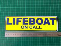 Lifeboat On Call DAYGLO Crew Emergency Coastguard Car Magnet 300mm x 1 (300 X 90mm)