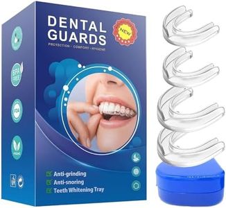Gouttiere Dentaire Bruxisme, 4Pcs Protecteurs Buccaux, Protege Dent Bruxisme, Gouttiere pour Dent Sans BPA, Protege Dent Nuit, pour Arrêter le Bruxisme, Mouth Guard for Grinding Teeth Clenchingg