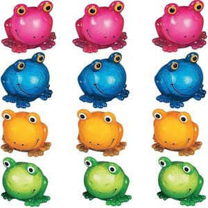 Fun Express Squeezable Sticky Frogs - Toys - VBS 2026 Vacation Bible School Supplies/Decor - Toy for Crafting Party Supplies Home Decor Game - Birthday Party Decoration - 12 Pieces