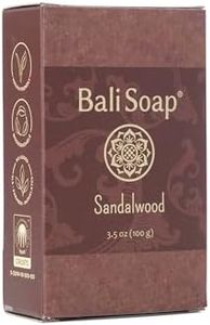 Bali Soap Sandalwood – Natural Bar Soap for Men & Women – Handmade Vegan Soap for Body, Face & Bath – Exfoliating 3 Pack, 100g Each – Moisturizing