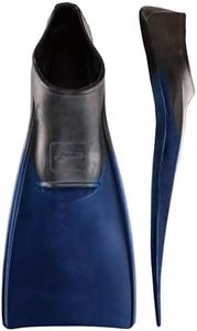 FINIS Long Floating Swim Fins - Training Fins for All Ages - Improves Kick Technique & Body Position - Black/Navy - 2XL