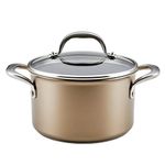 Anolon Ascend - Hard Anodized Nonstick Saucepot with Lid, Induction Cooktop Compatible (3.8L/4qt)