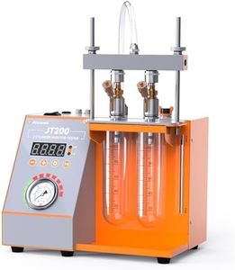 FOXWELL JT200 Fuel Injector Tester Machine, Visualize Spray Pattern & Injection Volume, Automatic Engine Simulation 2-Cylinder Fuel Injection Tester Kit for Φ9~14.5mm Injector