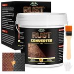 2-in-1 Rust Converter & Metal Primer - 1 Gallon Black Rust Inhibitor Paint for Metal, Ultra Automotive Rust Reformer & Seal, Long-Lasting Rust Preventative Coating, Heat Resistance