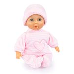 Bayer Design 92802AT My First Baby doll, soft body, with closing eyes, pink, 11 inch, pink with heart