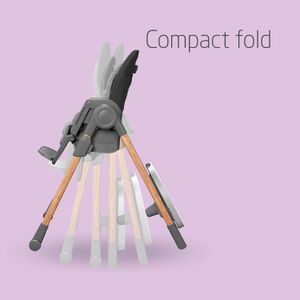 Maxi-Cosi Minla Highchair – Adjustable, Essential Graphite