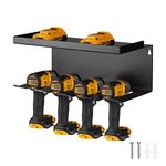 Iron Forge Tools Power Tool Organizer for Garage - Metal Tool Organizer, With Drill Charging Slots - 50 lb Weight Capacity - Great Workshop Organization and Storage Gift for Men