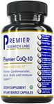 Premier CoQ-10, 50 Capsules, Vegan Product - Live-Source, Fermented CoQ10 (100 mg; Trans Isomer Form) The Preferred Lipid-Soluble Form for Premier Cardiovascular, Nerve, Brain and Immune Support