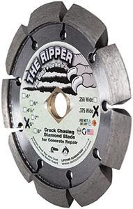 Delta Diamond Ripper Pro Premium 5 Inch X .375 Crack Chaser Diamond Blade, 7/8"-5/8" Arbor, V Shaped for Crack Repair in Concrete, Asphalt (5" X 3/8")