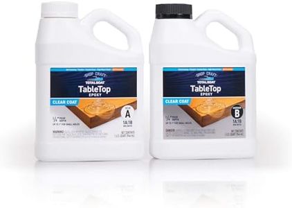 TotalBoat Clear Bar Top & Tabletop Epoxy Resin Coating 2 Quart Kit