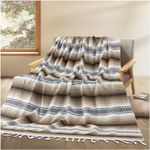 Extra Large Boho Throw Blanket Mexi