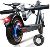QnQ Electric Scooter, Electric Scooters Adult, 8.5”Solid Tires, 20-25km Range & Max 25km/h, 3 Speed Mode, Foldable Electric Scooters with APP, Double Braking System for Adults and Teens