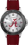 Timex Tribute Men's Collegiate Gamer 42mm Watch – Alabama Crimson Tide with Crimson Silicone Strap