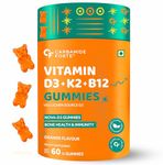 Carbamide Forte Vitamin D3 with Vitamin K2 MK7 & Vitamin B12 Gummies for Men, Women & Kids | Mango Flavoured - 60 Gummies