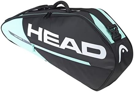 Head Tour Team Pro Tennis Bag, Black/Mint, 3 Racquet Capacity