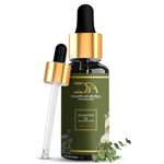 Dharti Ayurveda Eucalyptus Essential Oil With Dropper - 100% Pure Natural Undiluted And Plant Based - Premium Grade Aromatherapy For Skin & Hair Care, and Massage - 30ml