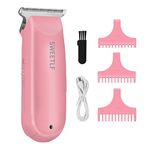 SWEETLF Hair Clippers, Electric Hair Clippers Trimmer with Silent Cordless USB Rechargeable, Mini Hair Clippers Cutting Kit Hair Clippers for Men Kid Women&Hair Clippers trimming for pets (Pink)